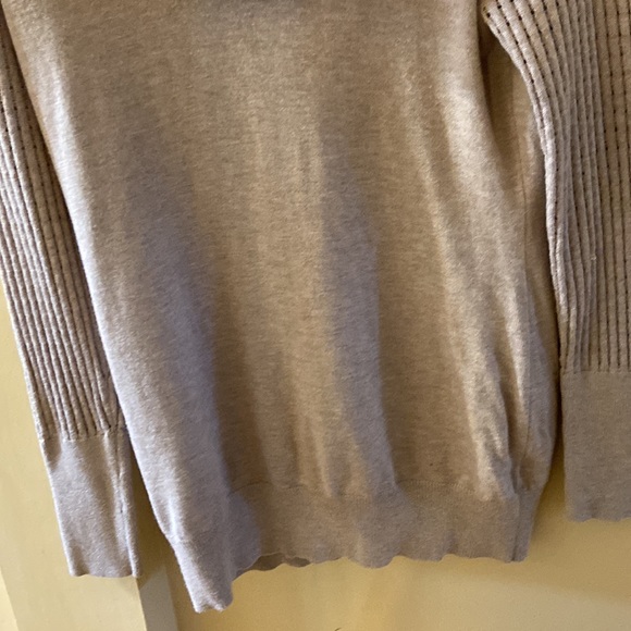 Reitmans beige lightweight sweater with cowl neck - medium - Picture 9 of 14